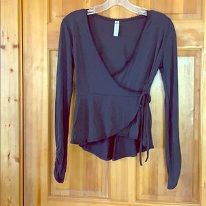 NWOT American Rag Cie faux wrap blouse